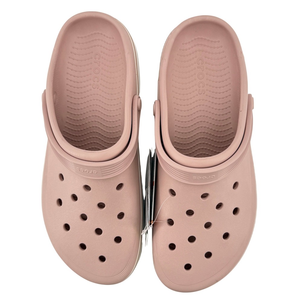 Crocs Off Court Adult Clog Pink Clay White Men 12/Women 14 208371-6TY Casual New - Picture 3 of 8